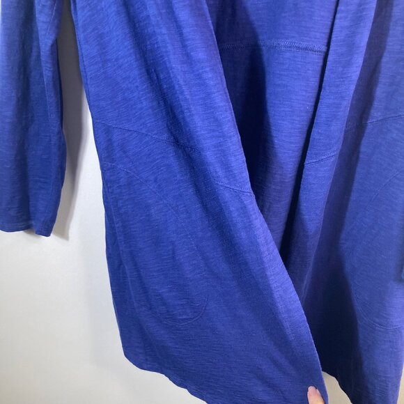 Womens Chicos The Ultimate Tee Open Front Cardigan Long Sleeve Blue M - Picture 4 of 8